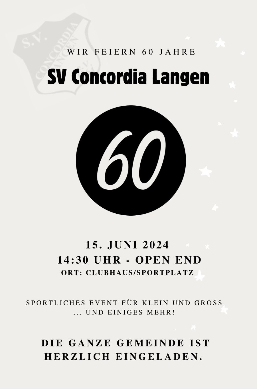 Wir feiern 60 Jahre SV Concordia Langen