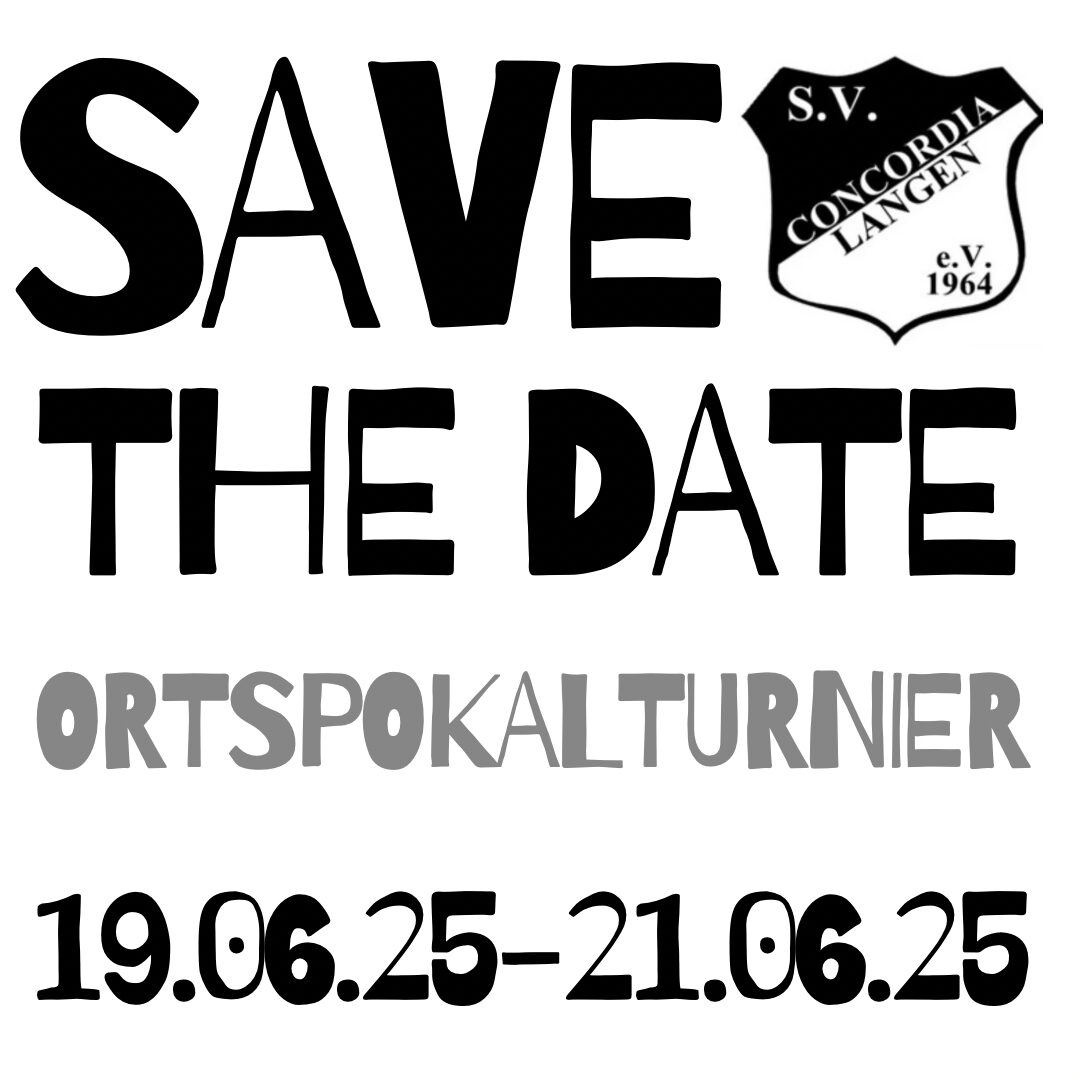 Save the date – Ortspokalturnier